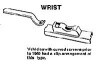 Wiper arm, spline fitting, wrist end